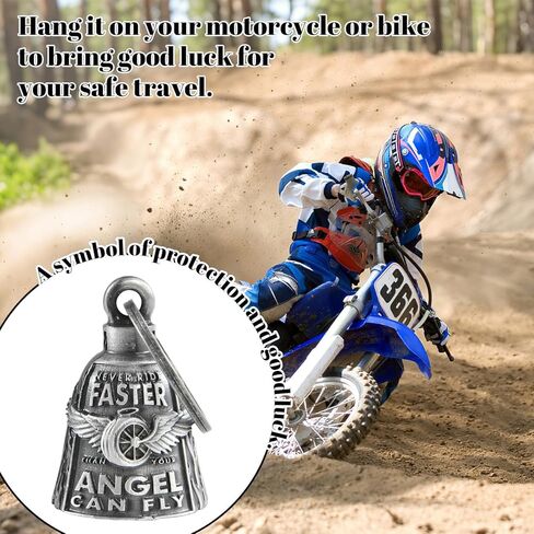 Motorcycle Bells Guardian Angel Gremlin Motorcycle Bells Necklace keychain for good luck in Saudi Arabia