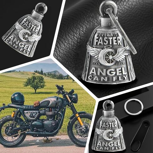 Motorcycle Bells Guardian Angel Gremlin Motorcycle Bells Necklace keychain for good luck in Saudi Arabia