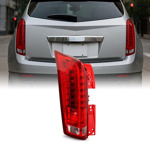 AKKON - Fits 2010-2016 Cadillac SRX LED Running Reverse Chrome Red Clear Tail Lamp Brake Light Driver Left Side in Saudi Arabia