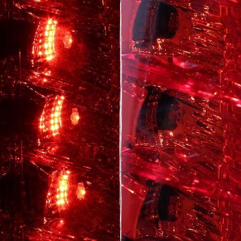AKKON - يناسب 2010-2016 كاديلاك SRX LED تشغيل عكسي كروم أحمر واضح مصباح خلفي ضوء الفرامل سائق الجانب الأيسر in Kuwait