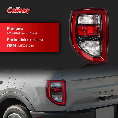 Tail Lights Compatible with 2021-2024 Ford Bronco Sport Taillights Rear Brake Lamp Taillight Rear Reverse Stop Brake Lamp Replacement for OEM#M1PZ13404A FO2801284 (Right Passenger Side) in Saudi Arabia