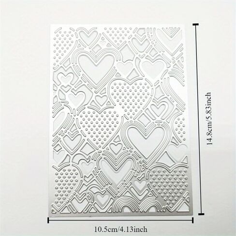 1pc Heart Card Metal Cutting Dies Scrapbooking Album Paper Cards Decorative Crafts Embossing Die Cuts in Saudi Arabia