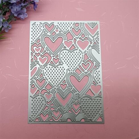 1pc Heart Card Metal Cutting Dies Scrapbooking Album Paper Cards Decorative Crafts Embossing Die Cuts in Saudi Arabia