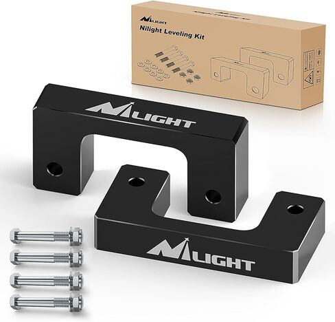 مجموعة التسوية الأمامية مقاس 2 بوصة من Nilight متوافقة مع Chevy Silverado 1500/GMC Sierra 1500 2007-2023، مجموعات تسوية الفواصل الأمامية مقاس 2 بوصة 2011 2012 2013 2014 2015 2016 2017 2018 2019 2020 2021 2022 2023 in Saudi Arabia