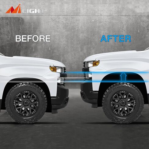 مجموعة التسوية الأمامية مقاس 2 بوصة من Nilight متوافقة مع Chevy Silverado 1500/GMC Sierra 1500 2007-2023، مجموعات تسوية الفواصل الأمامية مقاس 2 بوصة 2011 2012 2013 2014 2015 2016 2017 2018 2019 2020 2021 2022 2023 in Saudi Arabia