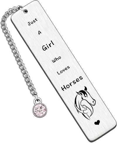 Horse Bookmark Gifts for Girls Birthday Christmas Presents Friend Horse Lover Just A Girl Who Loves Horses in Saudi Arabia