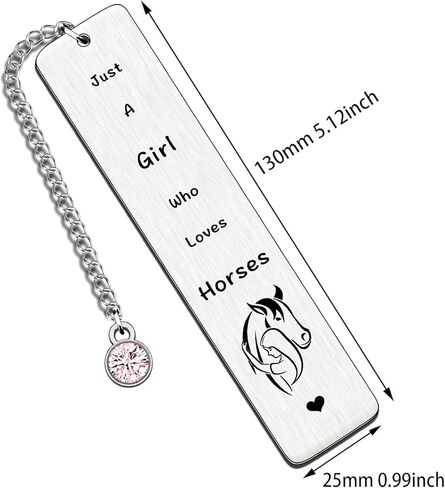 Horse Bookmark Gifts for Girls Birthday Christmas Presents Friend Horse Lover Just A Girl Who Loves Horses in Saudi Arabia