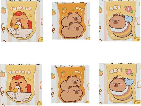 6 Pcs Capybara Magnetic Bookmark Page Holder Books Journals Perfect for Reading Study Office Christmas Valentine Gift for Men Women Book Lover Writer College Friend in Saudi Arabia