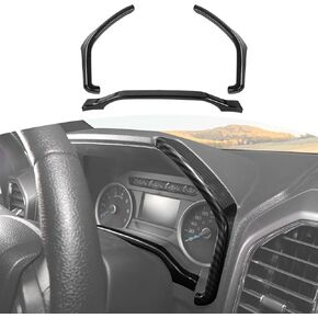 RT-TCZ لـ F150 لوحة الأدوات لوحة مقاييس غطاء الكسوة الأحمر لفورد F150 2015-2020 ملحقات داخلية حمراء 3 قطعة in Kuwait