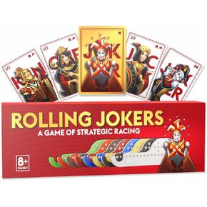 Rolling Jokers - The Ultimate Wooden Jokers and Marbles Game - Premium Gift for Families, Grandparents & Friends - Classic Card Strategy Meets Modern Fun - Ages 8+ in Saudi Arabia