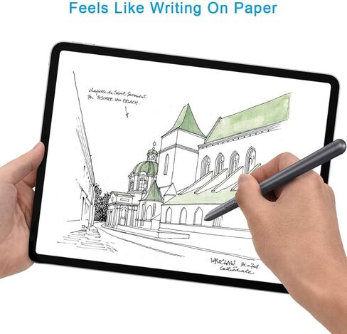 واقي شاشة ورقي من PYS لجهاز Galaxy Tab A9 Plus (11 بوصة) 2023، مع متوافق مع قلم S/واقي شاشة Galaxy Tab A9 Plus، يبدو وكأنه الكتابة على الورق in Kuwait