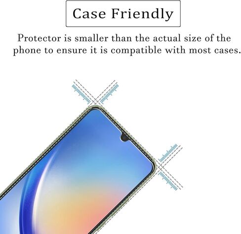 واقيات شاشة Samsung Galaxy A35 (3 عبوات)، طبقة من الزجاج المقوى 9H لهاتف Samsung Galaxy A35 واقيات شاشة زجاجية مضادة للخدش ومضادة لبصمات الأصابع بدون فقاعات فائقة الوضوح 99.99% in Kuwait