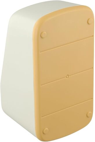 Plastic Grid Desktop Organizer Box, Remote Control Holder, with Bottom Anti Slip Design, for Storing Small Items Remote Controls and Stationery, 4 Grids(Yellow) in Saudi Arabia