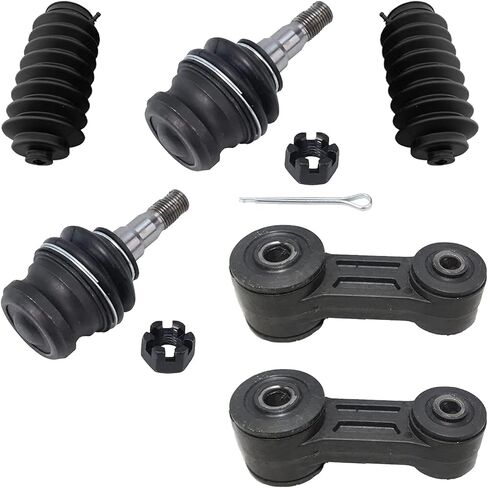 Detroit Axle - Front 12pc Suspension Kit for 2000-2004 Subaru Legacy Outback, Outer Inner Tie Rods Lower Ball Joints Boots Front and Rear Sway Bars 2001 2002 2003 Replacement in Saudi Arabia