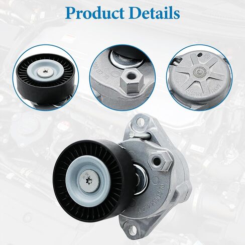 مجموعة شداد الحزام مع بكرة متوافقة مع مرسيدس بنز C230 C300 SLK280 CLK350 CLS550 E550 ML350 R350 S550 SL550، يستبدل # 2722000270، 2722000070، 38319 in Saudi Arabia