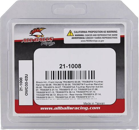 مجموعة الصدمات الأمامية لجميع الكرات 21-1008 متوافقة مع/استبدال لهوندا TRX350FE 2000-2006، TRX350FM Fourtrax Rancher 2000-2006، TRX350TE 2000-2006، TRX350TM Fourtrax Rancher 2000-2006 in Saudi Arabia