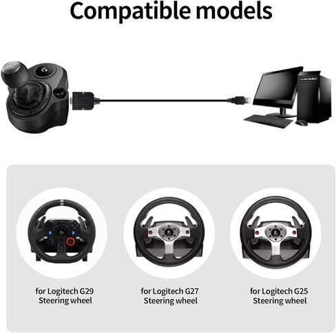 محول كابل محول ZLiT Gearshift إلى USB لملحقات كابل محول Logitech G29 G27 G25 DIY (g29) in Saudi Arabia