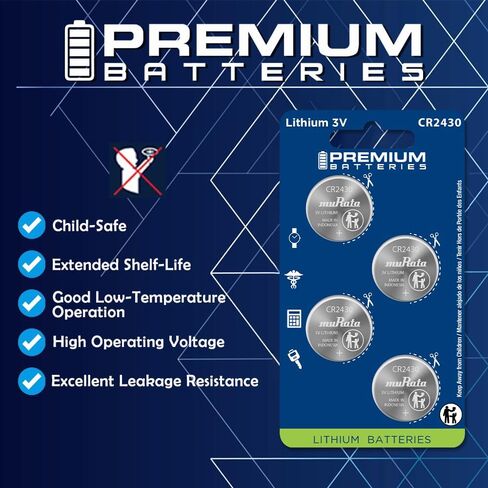 Premium CR2012 Battery Lithium 3V Coin Cell - Japanese Engineered High Capacity Batteries (2 Pack) in Kuwait