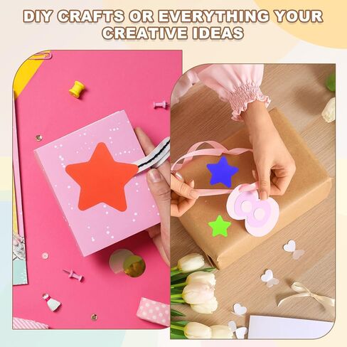 PATIKIL Star Stickers Roll 1 Inch(25mm), 1000pcs Reusable Self-Adhesive Star Labels for Reward Behavior Chart Teachers Business Decorating Wedding DIY Crafts, Orange in Saudi Arabia