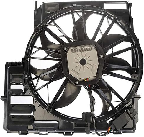 Engine Cooling Fan Assembly 1PC Replaces 17427521767 for BMW X5 4.4L 2004-2006, for BMW X5 4.8L 2004-2006 in Saudi Arabia
