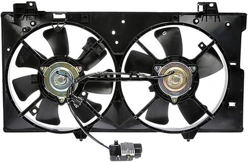 Engine Cooling Fan Assembly 1PC Replaces 19130515, 19130516 for Chevrolet Equinox 3.6L 2008 2009, for Pontiac Torrent 3.6L 2008 2009 in Saudi Arabia