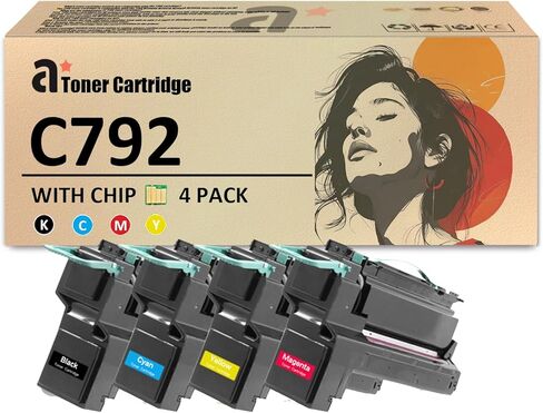 C792 Toner Cartridges Replacement for Lexmark C792 C792X1KG C792X1CG C792X1MG C792X1YG Toner Cartridge Compatible for Lexmark C792 C792de C792dhe C792dte Printers in Saudi Arabia
