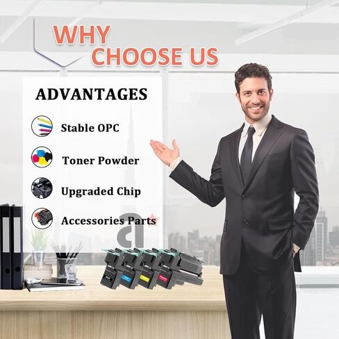 C792 Toner Cartridges Replacement for Lexmark C792 C792X1KG C792X1CG C792X1MG C792X1YG Toner Cartridge Compatible for Lexmark C792 C792de C792dhe C792dte Printers in Saudi Arabia