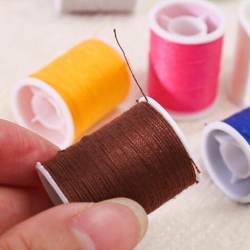 Sewing Thread DIY Embroidery Machine Threads for Sewing Clothes Handmade Portable Household Hand-Punching Thread (11rolls,3 * 2.2 * 2.2 cm) in Saudi Arabia