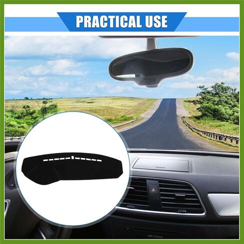 Car Dashboard Cover Compatible for Hyundai Sonata 2005-2009, Protective Polyester Black Center Console Interior Trim Dash Cover Mat Pad Vehicle Components in Saudi Arabia