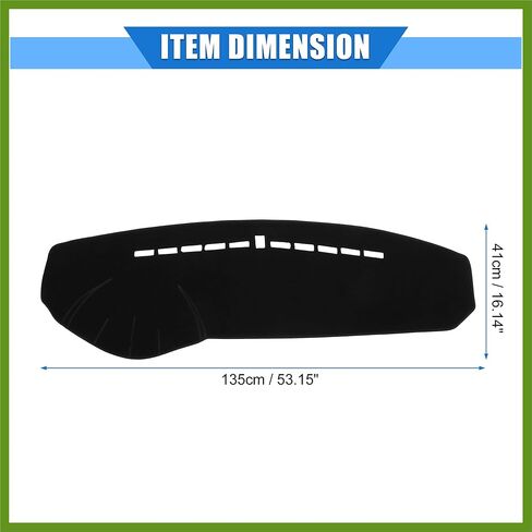 Car Dashboard Cover Compatible for Hyundai Sonata 2005-2009, Protective Polyester Black Center Console Interior Trim Dash Cover Mat Pad Vehicle Components in Saudi Arabia