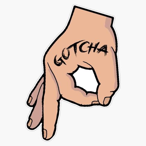 The Circle Game Gotcha ملصق الفينيل ملصقات للسيارة متعددة الأشكال ملصق مائي مقاوم للماء 5" in Kuwait