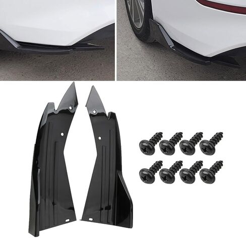 قطعتان من مصدات الصدمات الخلفية للسيارة Nissan Altima VI 2018 2019 2020 2021 2022 2023 2024 2025، طقم واقي الشفاه الفاصل Canard حامي الجسم للسيارات، أسود in Saudi Arabia