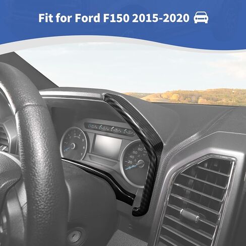 RT-TCZ لـ F150 لوحة الأدوات لوحة مقاييس غطاء الكسوة الأحمر لفورد F150 2015-2020 ملحقات داخلية حمراء 3 قطعة in Saudi Arabia