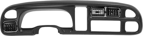KUAFU Dash Board Cover & Bezel Compatible with 1998-2002 Dodge Ram 1500 2500 3500 Base Grey Dash Board Overlay Cover & Black Dash Board Bezel W/Vents 2Pcs in Saudi Arabia
