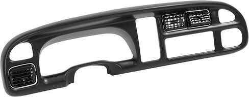 KUAFU Dash Board Cover & Bezel Compatible with 1998-2002 Dodge Ram 1500 2500 3500 Base Grey Dash Board Overlay Cover & Black Dash Board Bezel W/Vents 2Pcs in Saudi Arabia