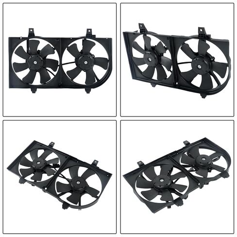 WFLNHB Radiator Condenser Cooling Fan Assembly Replacement for Nissan Sentra 2002-2005 2006 674-59684 NI3115123 620730 in Saudi Arabia