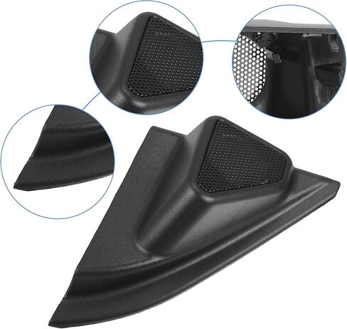 ACROPIX Auto Door Tweeter Speaker Panel Cover Trim Fit for Toyota Corolla 2014 2015 2016 2017 2018 - Pack of 2 Black in Saudi Arabia