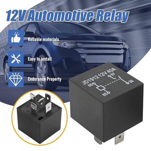 2 قطعة F0AB-14B192-AA 40A 12VDC 5-Pin مرحل السيارة، بديل لأنظمة Ford الكهربائية، يستبدل FOAB-14B192-AA in Saudi Arabia