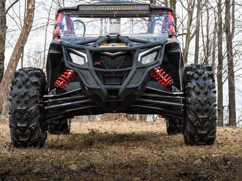 SuperATV 72" Wide Black Front A-Arms for 2017+ Can-Am Maverick X3 (see fitment) | 2.25x Stronger Than Stock | 1.5" Ground Clearance in Saudi Arabia