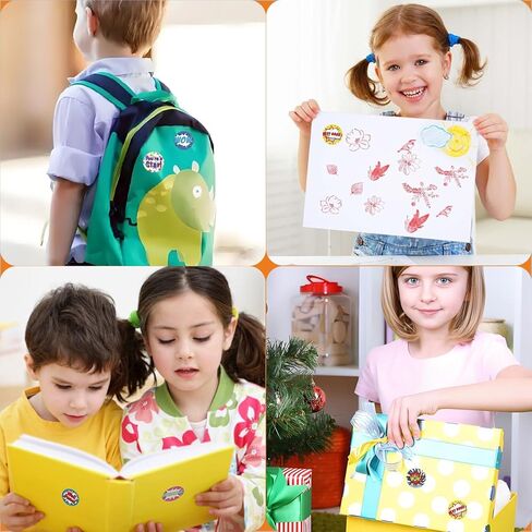 Classroom Reward Stickers for Teachers, 16 Fun Designs, 1000Pcs Praise Motivational Stickers, Classwork Award Stickers, Teacher Supplies for Kids Students School (1 Inch,2 Rolls,Stripe Style) in Saudi Arabia