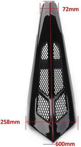 Cnamid5 Motorcycle Stretched Chin Spoiler Scoop ABS Plastic For Harley Touring Road Glide, Street Glide 2014 2015 2016 2017 -Later, Matte Black in Saudi Arabia