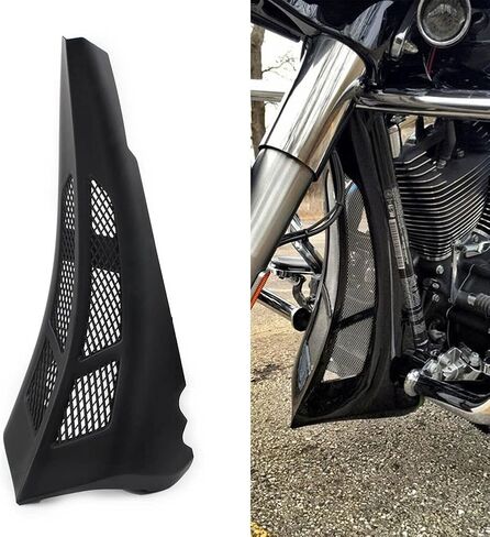 Cnamid5 Motorcycle Stretched Chin Spoiler Scoop ABS Plastic For Harley Touring Road Glide, Street Glide 2014 2015 2016 2017 -Later, Matte Black in Saudi Arabia
