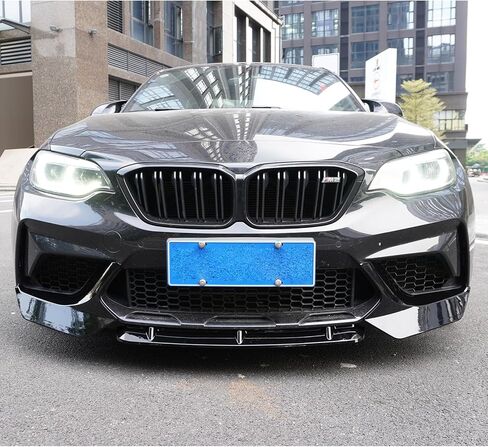 3 قطع ممتص الصدمات الأمامي للسيارة BMW F87 M2 كومبيتيشن كوبيه M2C 2016-2020 مادة ABS زاوية جانبية (أسود لامع) in Saudi Arabia