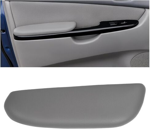 استبدال مسند ذراع الباب الأمامي متوافق مع 2004-2010 Toyota Sienna لوحة الباب مسند الذراع غطاء وسادة رمادي + أسود من البلاستيك الجانب الأيسر للسائق in Kuwait