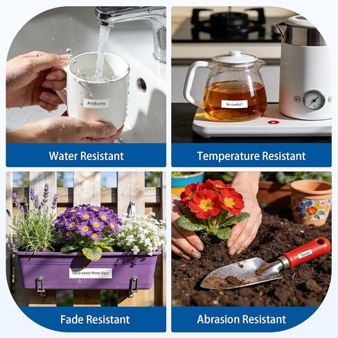 4-Pack 12mm Black TZe TZ Tape Replacement for Brother Ptouch TZe-335 TZ-335 Label Tape 12mm 0.47 White on Black Laminated for Brother Label Maker PT-D210, PT-D220, PT-H100, PT-D600 in Kuwait