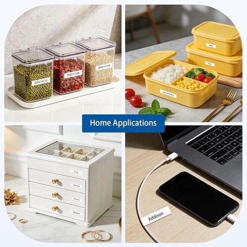 4-Pack 12mm Black TZe TZ Tape Replacement for Brother Ptouch TZe-335 TZ-335 Label Tape 12mm 0.47 White on Black Laminated for Brother Label Maker PT-D210, PT-D220, PT-H100, PT-D600 in Kuwait