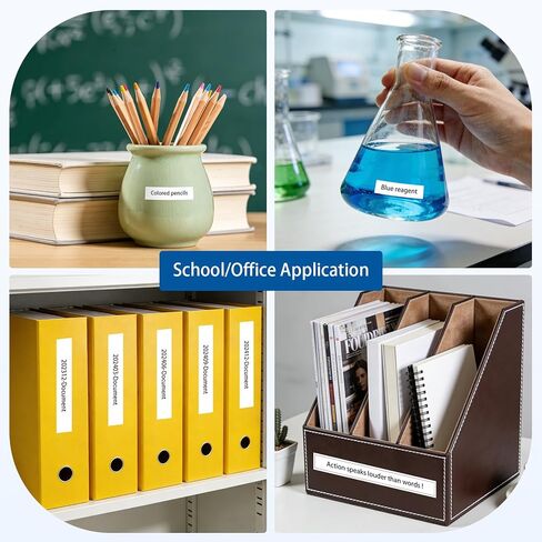 4-Pack 12mm Black TZe TZ Tape Replacement for Brother Ptouch TZe-335 TZ-335 Label Tape 12mm 0.47 White on Black Laminated for Brother Label Maker PT-D210, PT-D220, PT-H100, PT-D600 in Kuwait