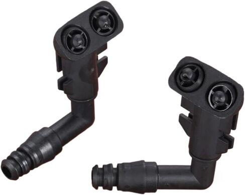 2PCS Universal Car Headlight Washer Nozzle Spray Jet For Signum Vectra 2003 To 2008 Black Plastic in Saudi Arabia