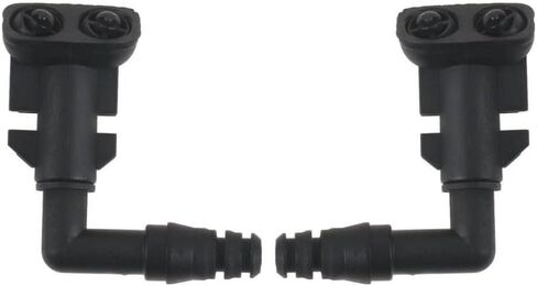 2PCS Universal Car Headlight Washer Nozzle Spray Jet For Signum Vectra 2003 To 2008 Black Plastic in Saudi Arabia