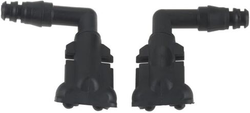 2PCS Universal Car Headlight Washer Nozzle Spray Jet For Signum Vectra 2003 To 2008 Black Plastic in Saudi Arabia
